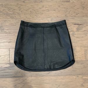 New BB Dakota Conrad black leather skirt BNWT sz 6